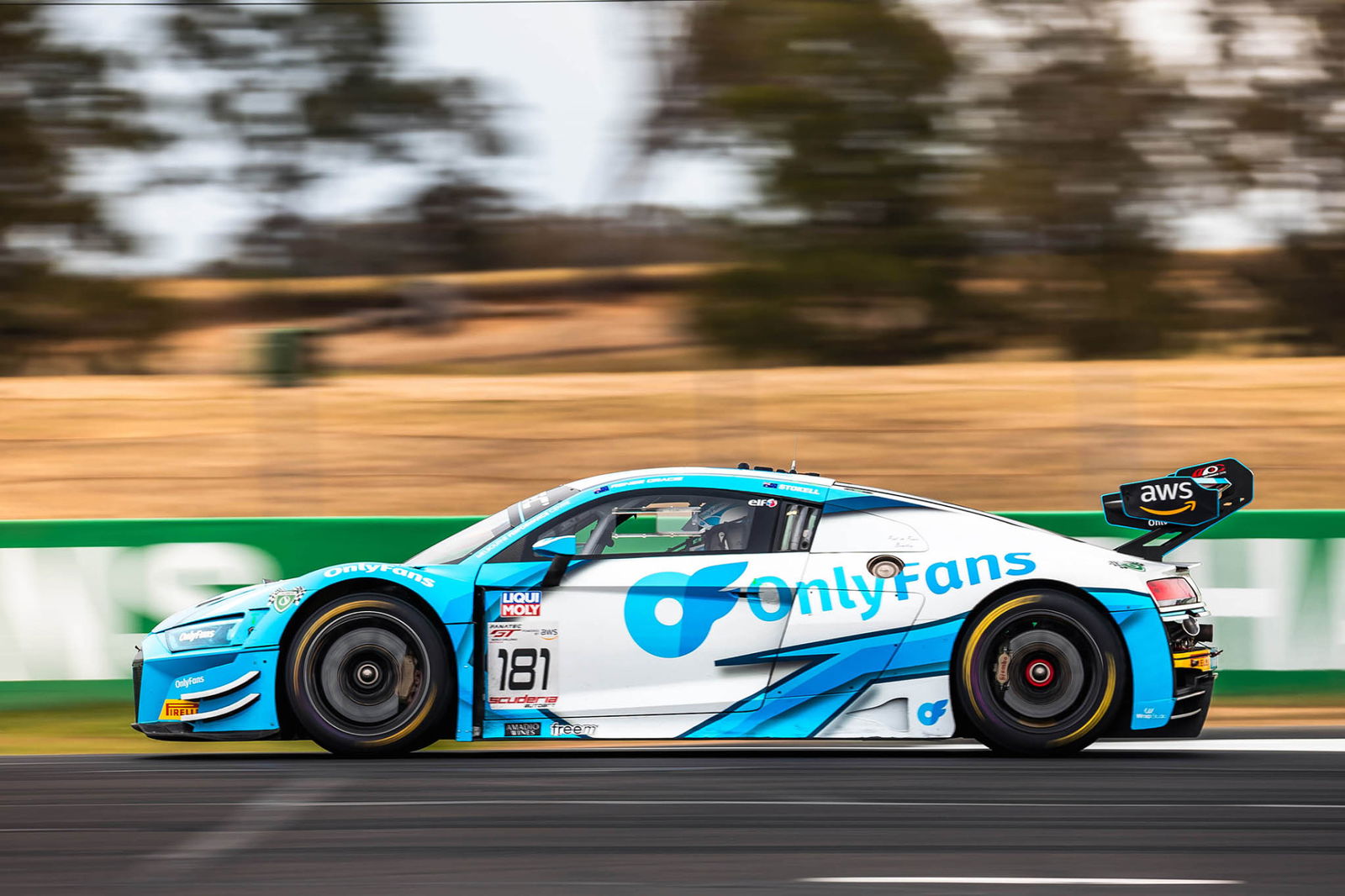 The OnlyFans-backed Melbourne Performance Centre Audi R8 LMS GT3.
