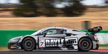The Brendon Leitch/Tim Miles Audi R8 LMS GT3 EVO II run by Melbourne Performance Centre.