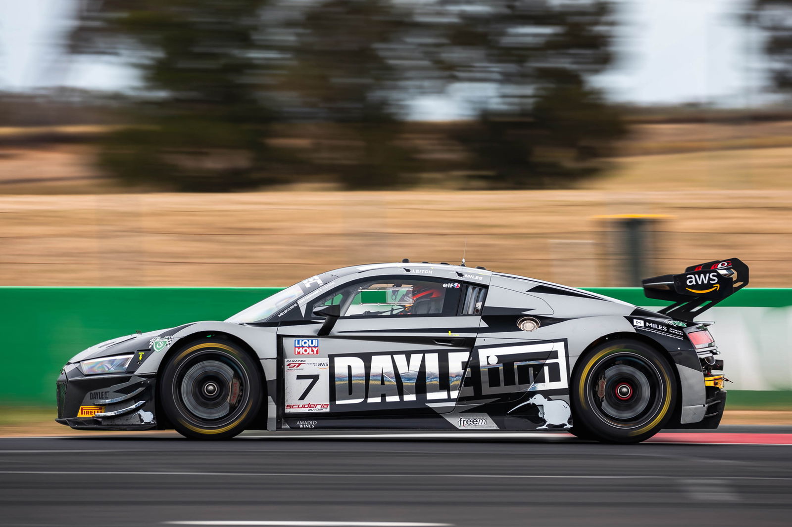 The Brendon Leitch/Tim Miles Audi R8 LMS GT3 EVO II run by Melbourne Performance Centre.
