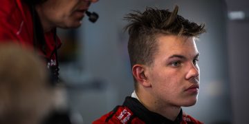 Alex Rullo (pictured in 2018) raced for Nissan in Supercars.