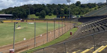A general view of Western Springs Speedway.