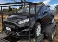 The repaired Tom Clarke Ford Fiesta R5.