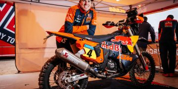 Daniel Sanders and his KTM bike.