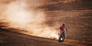 Daniel Sanders during Stage 9 of the 2025 Dakar Rally.