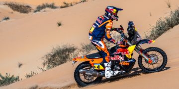 Daniel Sanders during Stage 10 of the 2025 Dakar Rally.