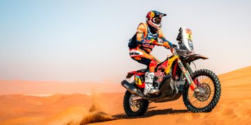 Daniel Sanders during Stage 11 of the 2025 Dakar Rally.