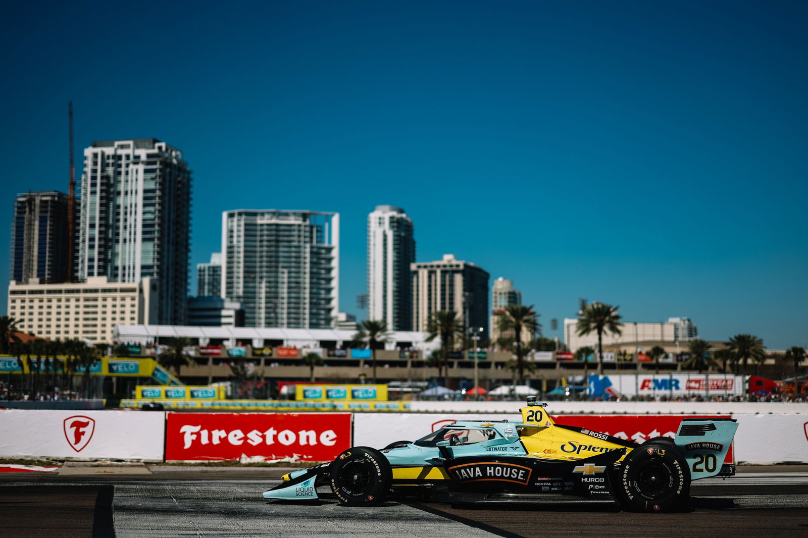 Firestone is the tyre supplier for IndyCar. 