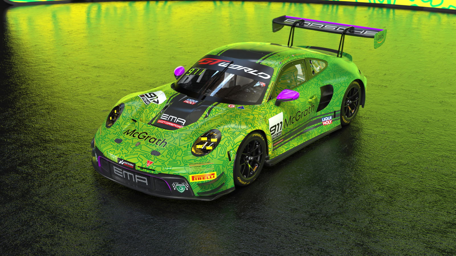 The #911 Porsche 911 GT3 R that Dorian Boccolacci and Shane Smollen will share in GT World Challenge Australia.