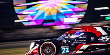 The #22 United Autosports LMP2 of Daniel Goldburg, Paul Di Resta, James Allen, Rasmus Lindh. Image: Brandon Badraoui/LAT Images