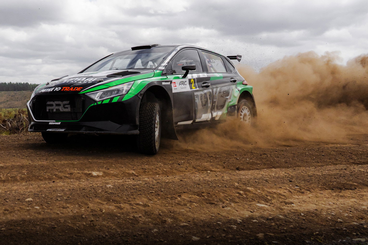 Hayden Paddon drives a Hyundai i20 N in the Australian Rally Championship.