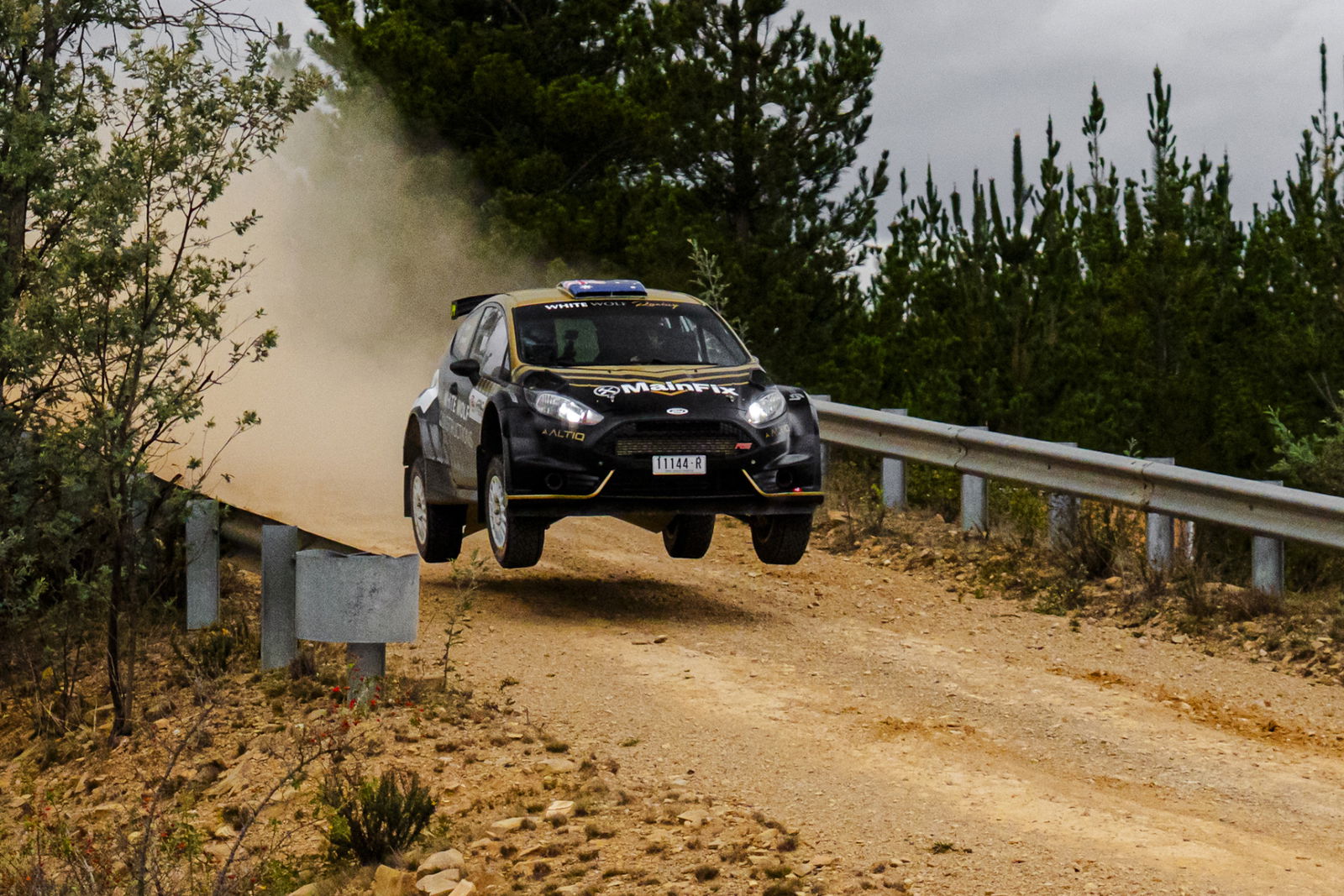 The White Wolf Racing Ford Fiesta R5. 