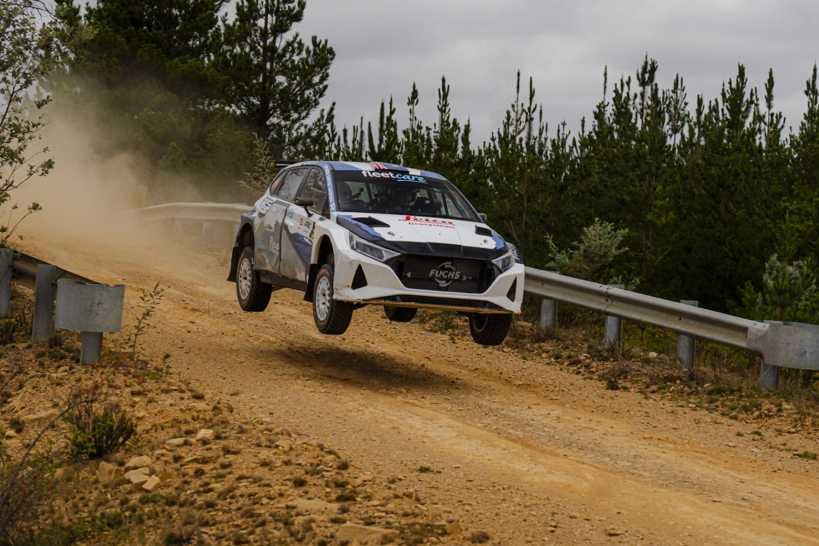 Alex Rullo drives a Hyundai i30 N in the Australian Rally Championship.