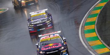 Top three qualifiers Broc Feeney, Cam Hill and Cooper Murray on Sunday. Image: Peter Bury