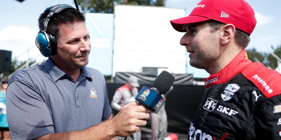 IndyCar pit lane reporter Kevin Lee speaks with Will Power.