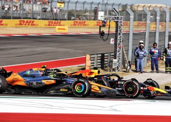 McLaren has exercised its Right of Review over the five-second time penalty handed to Lando Norris at the United States Grand Prix. Image: Bearne / XPB Images