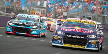 Triple Eight and MSR Camaros at Albert Park.