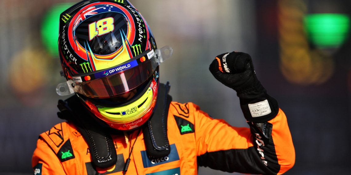Oscar Piastri has explained how a single corner secured him pole position for tomorrow’s Formula 1 Chinese Grand Prix. Image: XPB Images.