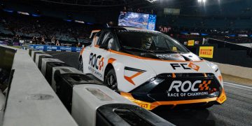 Sebastien Loeb defeated Chaz Mostert in the 2025 Race of Champions.