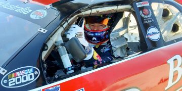 Scott Pye aboard the NASCAR Monte Carlo.
