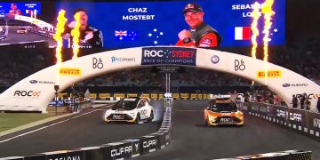 Sebastien Loeb defeated Chaz Mostert in the Sydney Race of Champions finale at Accor Stadium.