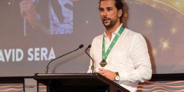 Dave Sera being inducted into the Australian Karting Hall of Fame