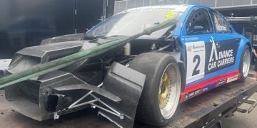 Damage was relatively light on the Audi after its highspeed off.