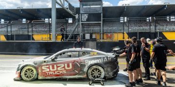 James Golding's burnt Camaro. Image: InSyde Media