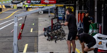 A Gen3-spec Supercars engine.