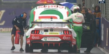 Thomas Randle stopped on the Albert Park grid. Image: Fox Sports