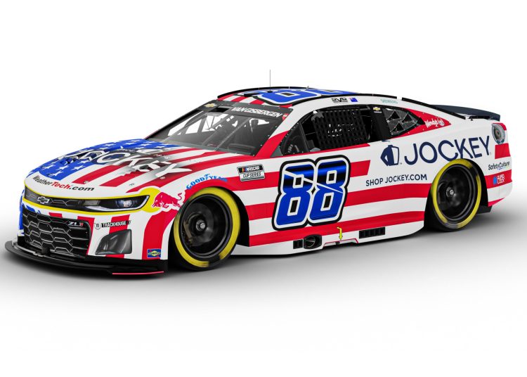 Shane van Gisbergen's Jockey scheme for the NASCAR Cup Series race at Homestead-Miami Speedway.