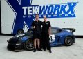 Nash Morris and Zoe Woods with their TekworkX Motorsport GT4-spec Porsche.